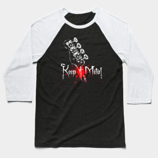 Keep it Metal-Bass Guitar Baseball T-Shirt